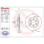 Brembo Remschijf 09.A330.11