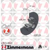 ZIMMERMANN Remschijf 470.5408.20