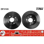 TRW Remschijf DF3109