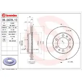 Brembo 09.5679.10 Remschijf