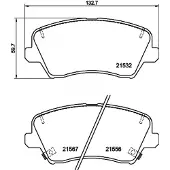 Hella 8DB 355 039-971 Remblokken