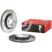 Brembo 17-20 Jaguar XE/16-19 XF Rear Premium UV Coated OE Equivalent Rotor