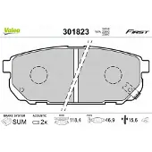 Valeo 301823 Remblokken