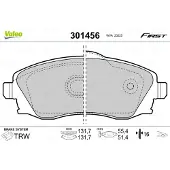 Valeo Remblokkenset, schijfrem 301456