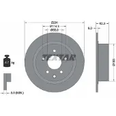 Textar Remschijf 92237103 achter, volledig, 1 Stuk