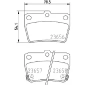 Hella 8DB 355 010-521 Remblokken