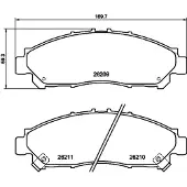 Hella 8DB 355 040-431 Remblokken