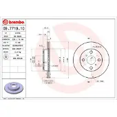 Brembo Remschijf 09.7719.10