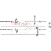 METZGER Kabel, parkeerrem 10.5359