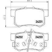 HELLA PAGID Remblokkenset, schijfrem 8DB 355 012-061