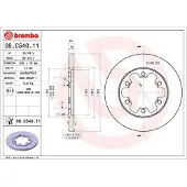 Brembo Remschijf 08C54011 achter, volledig, 1 Stuk