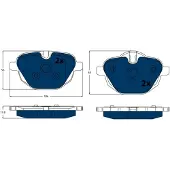 TRW Remblokset, schijfrem ELECTRIC BLUE GDB1840BTE
