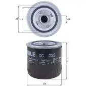 MAHLE ORIGINAL OC 223 Oliefilter