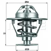 MAHLE ORIGINAL TX 86 76D Thermostaat, koelvloeistof