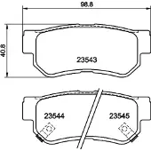 Hella 8DB 355 009-971 Remblokken