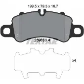 Textar Remblok set, schijfrem 2598301