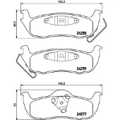 HELLA PAGID Remblokkenset, schijfrem 8DB 355 012-181