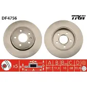 TRW Remschijf DF4756