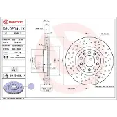 Brembo Krachtige remschijf - Xtra 09.D209.1X, 1 stuk