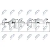 NTY NPW-NS-048 Aandrijfas