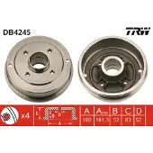 TRW Remtrommel, 1 stuk DB4245