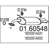 MTS 01.60548 Einddemper