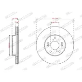 FERODO Remschijf DDF2574, 2 stuk