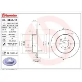 Brembo 08.5803.41 Remschijf