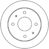 TRW Remschijf DF4132 voorkant, compleet, 1 Stuk