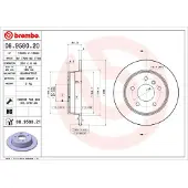 Brembo 08.9580.21 Remschijf