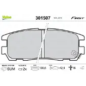 Valeo 301507 Remblokken