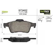 Valeo 872482 Remblokken