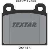 Textar Remblokset 2001102, voor