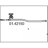 MTS Uitlaatpijp 01.42150