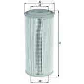 MAHLE ORIGINAL MAHLE luchtfilter LX 1595