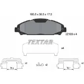 Textar Remblokset 2210901, voor