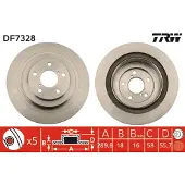 TRW DF7328 Remschijf