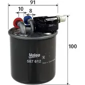 Valeo 587612 Brandstoffilter