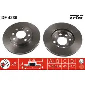 TRW Remschijf DF4236