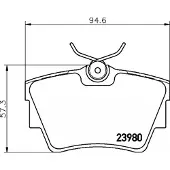 Hella 8DB 355 010-761 Remblokken