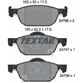 Textar Remblokset 2479601, voor