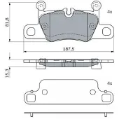 Bosch Remblokkenset, schijfrem 0 986 424 972