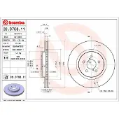 Brembo Remschijf 09D76811 voorkant, geventileerd, 1 stuk