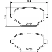 Hella Remblokkenset, schijfrem 8DB 355 039-911