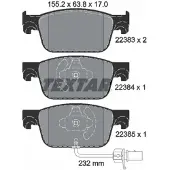 Textar Remblokset 2238301, voor