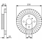 Bosch 0 986 479 A63 Remschijf