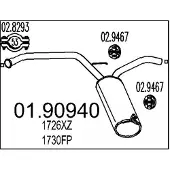 MTS 01.90940 Einddemper