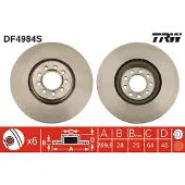 TRW Remschijf DF4984S, 1 Stuk
