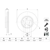 Bosch Remschijf 0 986 479 G58