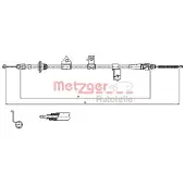 METZGER 17.6027 Handremkabel